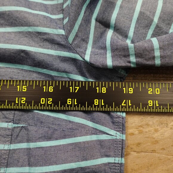 Gap Designed & Crafted “The Shrunken Boyfriend” Shirt Women’s Small Blue Stripe - Picture 5 of 11